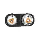 Farol Duplo Horizontal - LD BH0X13005CA F-166 9C4513005CA