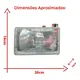 FAROL RETANGULAR - LD FORD CARGO MECANICO ATE 2000 NINO 85HU13005A