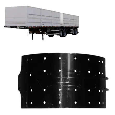 SAPATA DE FREIO TRASEIRO 16.5X8 CARRETAS RANDON ATE 98 ORIG. 251100010