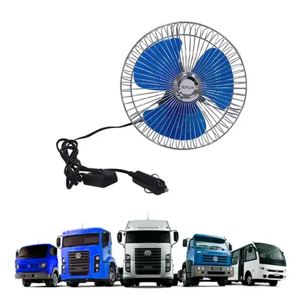 VENTILADOR DE CABINE 24V 8 POLEGADAS ISOFLEX EURO VENTILADOR24V