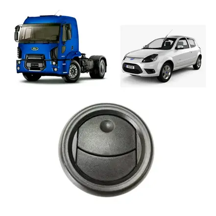 Difusor de Ar Central e Lateral (preto) Ford Ka Cargo BC4570018B08AA36D