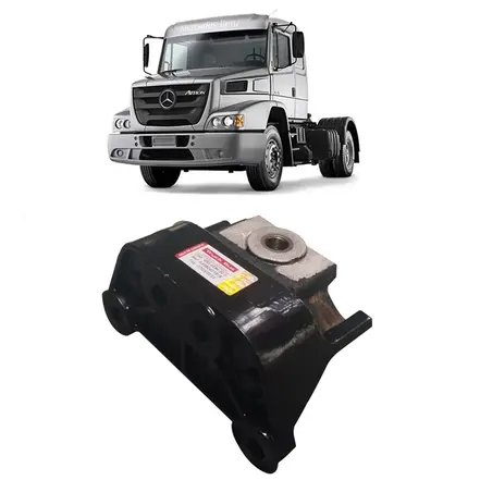 Coxim do Motor Traseiro 4 Furos MB Truck Bus (tarja Branca) 9582401818