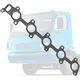 Junta Coletor de Escape Motor Mercedes-Benz OM612 5 Cilindros Original 6121420380