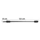 BALIZA PLASTICA MODERNA 610MM MB 1620 1634 1935 (PRETO) 3845957101