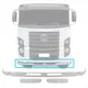 KIT SPOILER VW CONSTELLATION 13CM BRANCO PLASTICO W50049