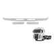 KIT SPOILER VW CONSTELLATION 13CM BRANCO PLASTICO W50049