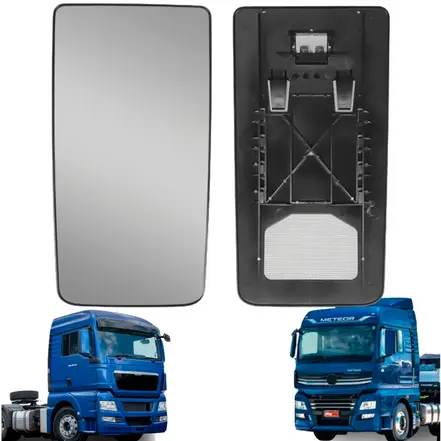 VIDRO ESPELHO RETROVISOR CONVEXO C/ BASE VW MAN FABBOF 2V5857521