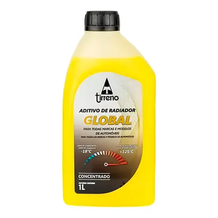 Aditivo Radiador Concentrado Global Amarelo 1L Tirreno Aditivoglobalamarelo