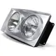 FAROL DUPLO - LE (MOLDURA PRATA) VW WORKER TODOS PRADOLUX 2S0941007B