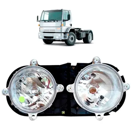 FAROL DUPLO DIAGONAL - LE FORD CARGO 2000 ATE 2006 PRADOLUX 1C4513006SBB