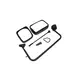 Espelho Retrovisor Manual Esquerdo Novo Ford Cargo CC4517683BB