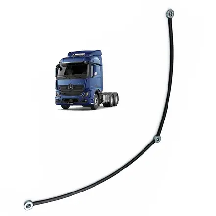 TUBO PRESSAO OLEO 780MM 3 OLHAIS 10MM MOTOR OM 366 TODOS 3661800720