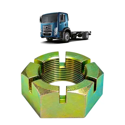 Porca Castelo Manga Eixo 1.1/2 - 18 Fios para Volkswagen e Ford D5HZ3104A