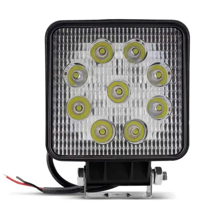 FAROL AUXILIAR QUADRADO 9 LEDS 27W BIVOLT (UNITARIO) GTL0205BR