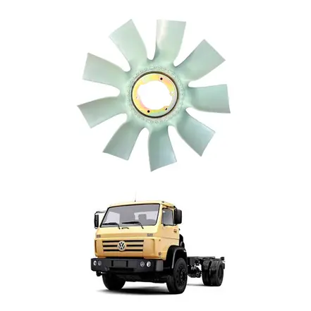 Helice Plástica 9 Pas 6 Furos (670.1MM) VW Ford Magneti 2U0121301