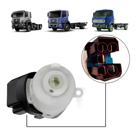 COMUTADOR DE IGNICAO 5 TERMINAIS VW GOL PARATI SAVEIRO 3079058652