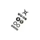 Reparo da Caixa Satélite sem Roletes Eixo Mercedes-Benz HL4 HL5Z EURO 3843501023