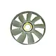 Hélice Plástica 9 Pas 6 Furos 654MM com Aro para Volkswagen e Ford Mahle 6C458600CB