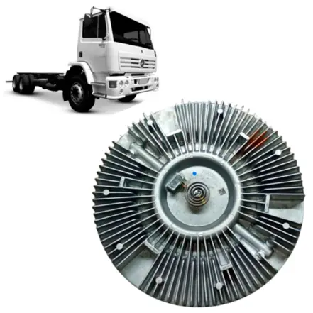 EMBREAGEM VISCOSA MOTOR MB OM906LA OM926LA BORG WARNER 9062000822
