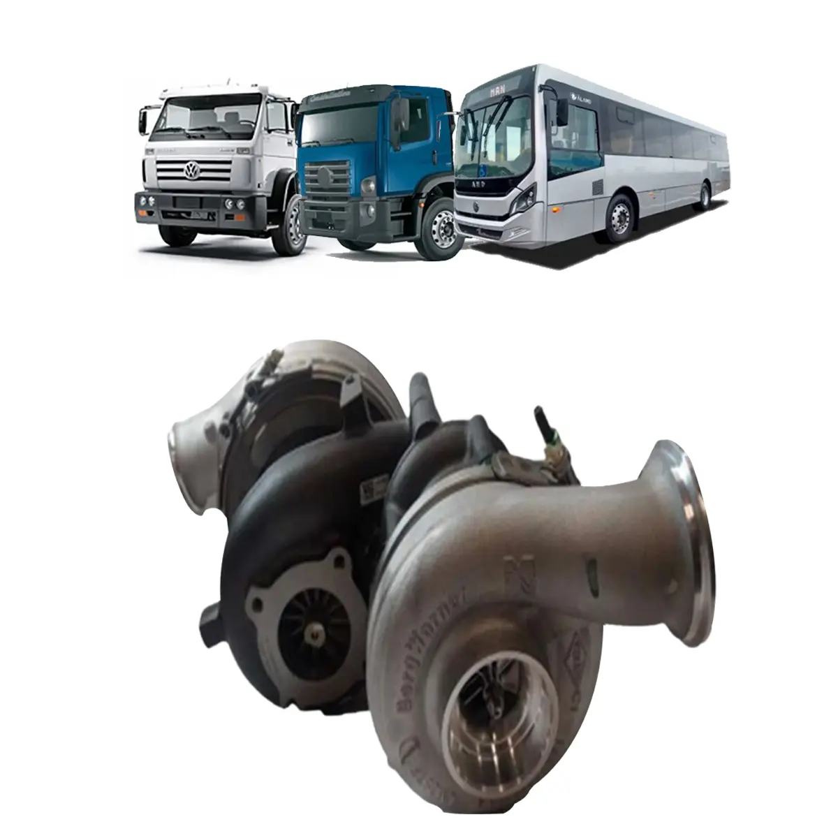 udaman TURBINA BITURBO MOTOR MAN D08 VW BORG WARNER ORIGINAL - BORG