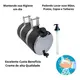 Corote Água 25 26 Litros Preto Espelhado + Saboneteira 3446662570