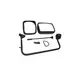 Espelho Retrovisor Externo Lado Esquerdo (Manual) Novo Cargo Bepo CC4517683BD