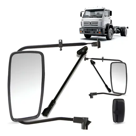 Conjunto Espelho Retrovisor Plano - LD / LE VW Worker Bepo 2T0857513A514A