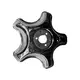 CALOTA ARO 16 METAL C/ CALIBRADOR CROMADA 5 PONTAS ( PAR ) CLM1018