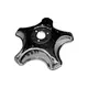 CALOTA ARO 16 METAL C/ CALIBRADOR CROMADA 5 PONTAS ( PAR ) CLM1018