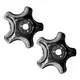 CALOTA ARO 16 METAL C/ CALIBRADOR CROMADA 5 PONTAS ( PAR ) CLM1018
