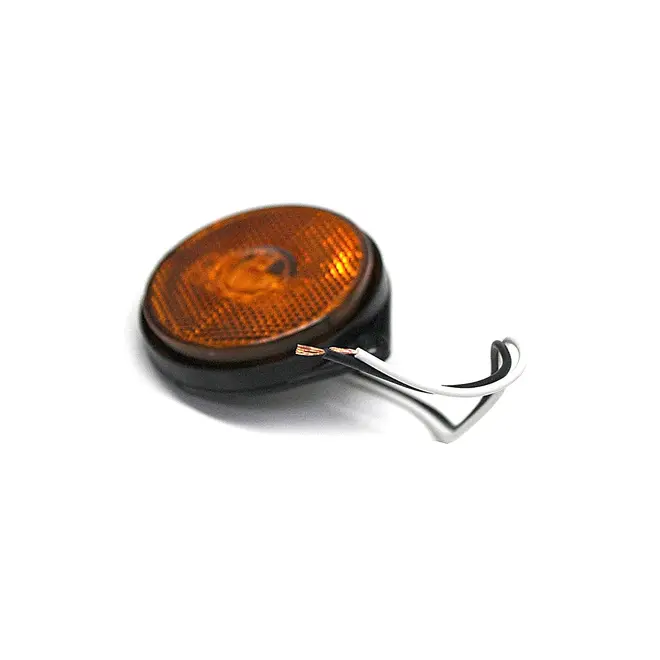 Lanterna Lateral Oval LED Bivolt 66MM (amarela) 48537919