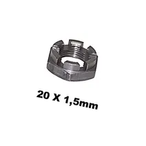 Porca Castelo Baixa M20X1,50 ALT.15MM CH 000937020000