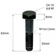 Parafuso Sextavado DIN933-12X1.5X55 8.8 N0101543