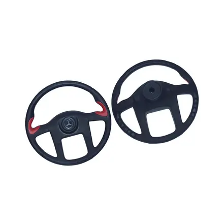 Volante Direção Esportivo Cinza com BOTAO(445MM)COM Cha 3454607003