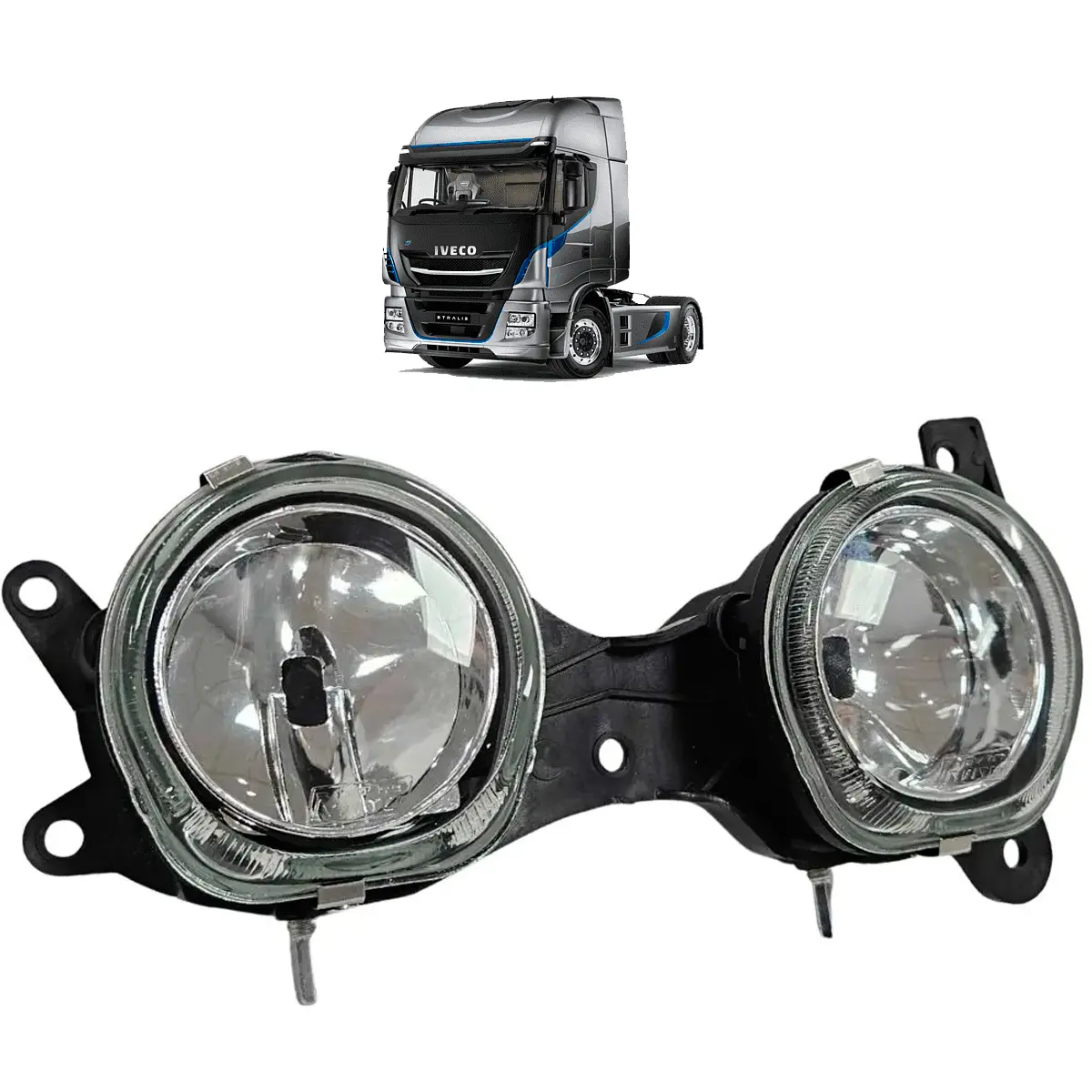 Farol Duplo Auxiliar Neblina - LD Stralis Iveco 48717053