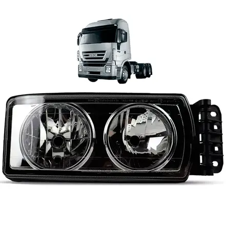Farol Principal Duplo - LE IVECO Stralis Tector Cursor Nino 504020193