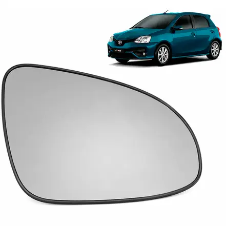 LENTE ESPELHO RETROVISOR DIREITO ETIOS 2014-2021 RJXM04