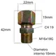Conector Macho 12MM X3/8NPT 76257