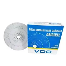 DISCO DE TACOGRAFO SEMANAL 7 DIAS 125KM ORIGINAL VDO T00957040