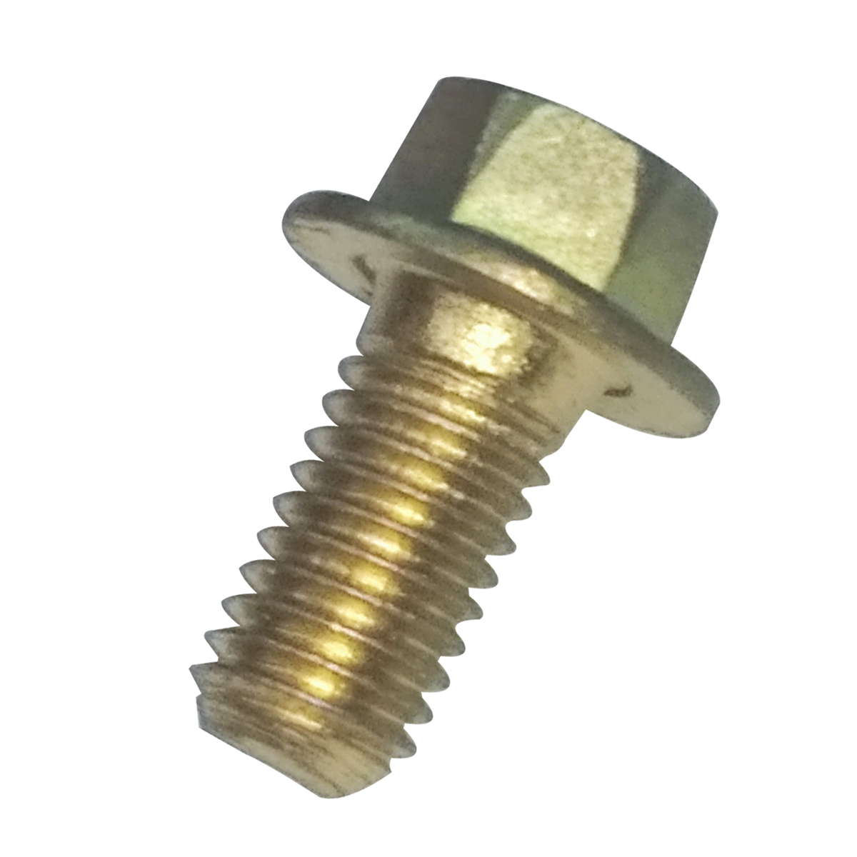 thumbnail image 2 of M8-1.25 X 16mm Hex Flange Bolt – Class 10.9 – Yellow Zinc – Coarse Thread 2 of 6