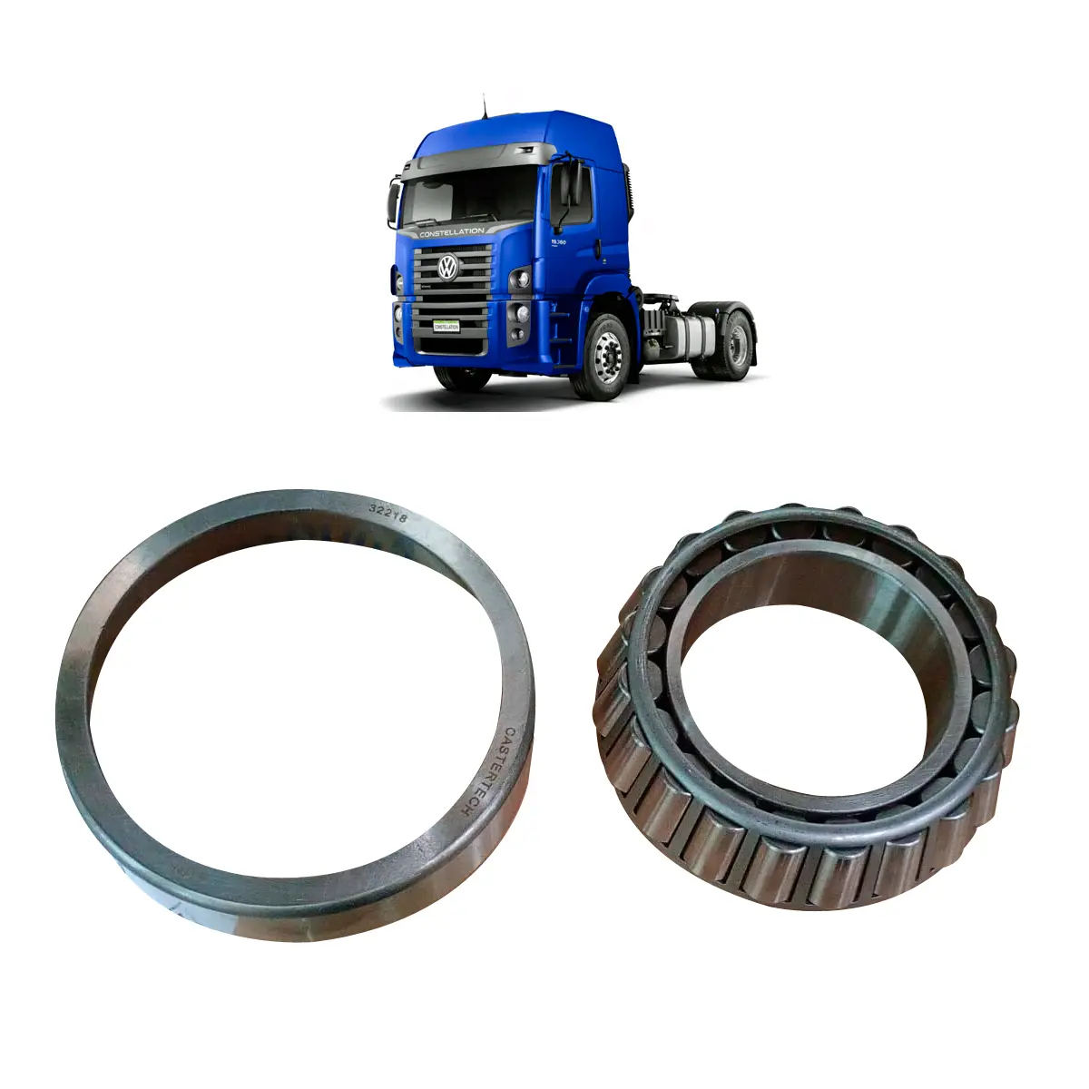 ラメール Rolamento da Roda Traseira Externa 32218 Castertech 48510657